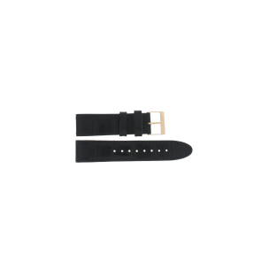 Horlogeband Guess W0775L9 / Limelight Leder Zwart 21mm