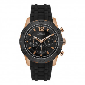 Horlogeband Guess W0864G2 Rubber Zwart