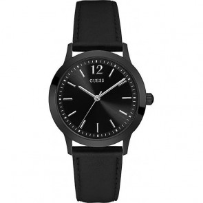 Horlogeband Guess W0922G5 Leder Zwart