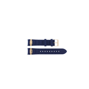 Horlogeband Guess W1157L3 Silicoon Blauw 19mm
