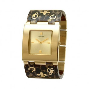 Horlogeband Guess W12502L1 Kunststof/Plastic Bruin