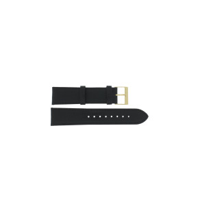 Horlogeband Guess W1261G3 / Hendrix Leder Zwart 22mm