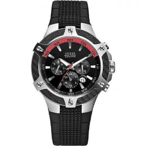 Horlogeband Guess W17521G1 Rubber Zwart