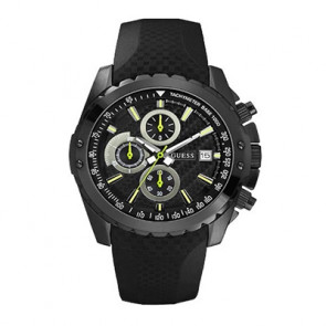 Horlogeband Guess W17540G1 Silicoon Zwart