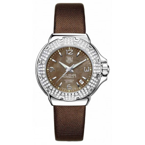 Horlogeband Tag Heuer WAC1217 / BC0846 Leder Bruin 17mm