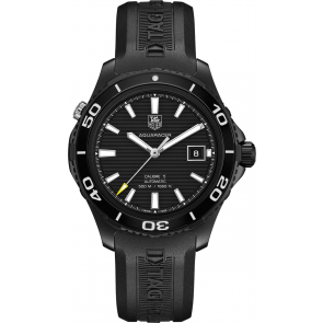 Horlogeband Tag Heuer WAK2180 / BT0721 Rubber Zwart 20mm