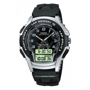 Casio horlogeband 10120788 Kunststof Zwart 18mm 