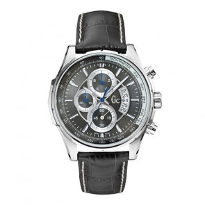 Horlogeband Guess X81005G5S Leder Zwart