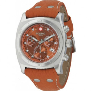 Horlogeband Zodiac ZO7010 Leder Lichtbruin