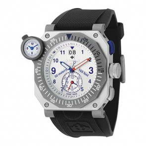 Horlogeband Zodiac ZO8501 Onderliggend Rubber Zwart