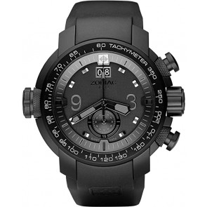 Horlogeband Zodiac ZO8507 Rubber Zwart 28mm