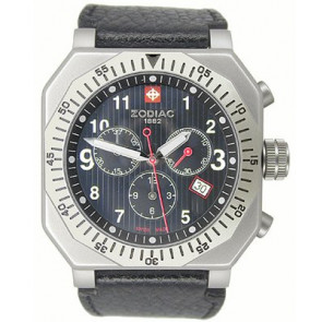 Horlogeband Zodiac ZO8800 Leder Zwart