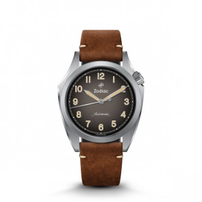 Horlogeband Zodiac ZO9710 Leder Bruin 20mm