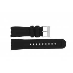 Horlogeband Nautica A17591G Rubber Zwart 24mm