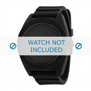 Adidas horlogeband ADH2710 Silicoon Zwart 24mm 