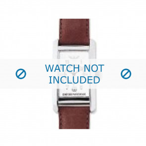 Horlogeband Armani AR0104 Leder Cognac 18mm