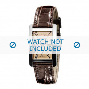 Horlogeband Armani AR0155 Leder Bruin 18mm