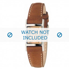 Horlogeband Armani AR0252 Leder Bruin 16mm