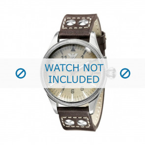 Horlogeband Armani AR0513 Leder Antracietgrijs 23mm