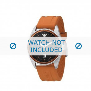 Armani horlogeband AR-0561 Rubber Oranje 23mm 