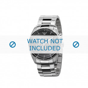 Armani horlogeband AR-0585 Staal Zilver 23mm 