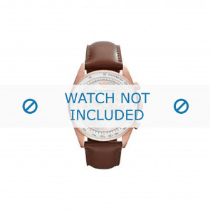 Horlogeband Armani AR5995 Leder Bruin 23mm