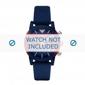 Horlogeband Armani AR1061 Silicoon Blauw 20mm