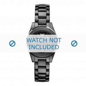 Armani horlogeband AR1438 Keramiek Zwart