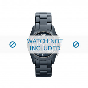 Armani horlogeband AR1469 Keramiek Blauw 22mm
