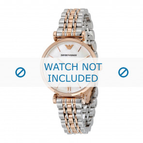 Horlogeband Armani AR1683 Staal Rosé 14mm