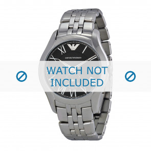 Armani horlogeband AR1706 Roestvrij staal (RVS) Zilver 22mm