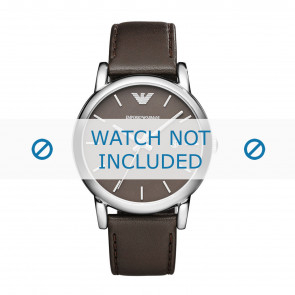 Horlogeband Armani AR1729 Leder Bruin 20mm