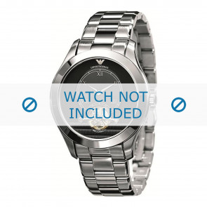 Armani horlogeband AR4639 Staal Zilver 22mm