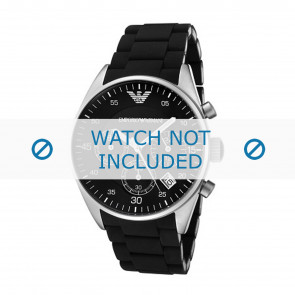 Armani horlogeband AR5868 Staal Zwart 20mm