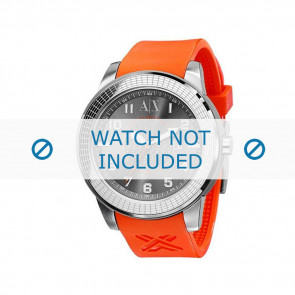 Armani horlogeband AX-1073 Rubber Oranje