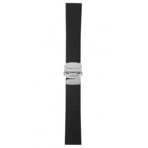 Mondaine horlogeband BM20067 / FP15422.20Q RUB. Rubber Zwart 22mm