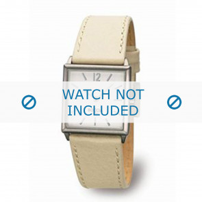 Horlogeband Boccia 3115-01 (BO3115-01-40BG) Leder Beige 20mm