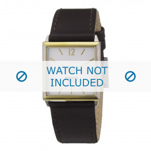 Boccia horlogeband 3115-03 (BO3115-03-40DBR) Leder Donkerbruin + standaard stiksel