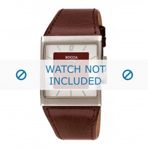 Horlogeband Boccia 3143-03-BO3143-03-40 Leder Bruin 16mm