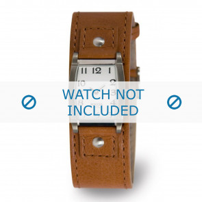 Boccia horlogeband 3147-05-BO3147-05-40 Leder Bruin 25mm + bruin stiksel