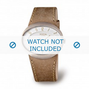 Horlogeband Boccia 3165.01 Leder Bruin 26mm