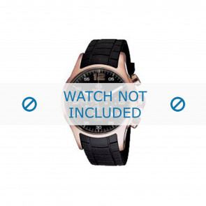Breil horlogeband BW0168 Rubber Zwart