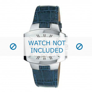 Breil horlogeband 2519740846 Leder Blauw + blauw stiksel