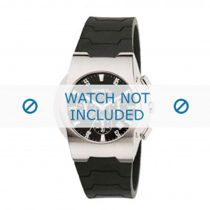 Breil horlogeband 2519773538 Rubber Zwart