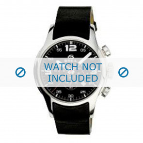 Breil horlogeband 2519774090 Leder Zwart