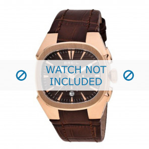 Breil horlogeband BW0305 Leder Bruin + bruin stiksel