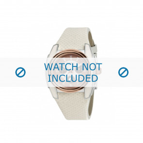 Breil horlogeband BW0383 / F260053231 / BW0384 Leder Wit 25mm