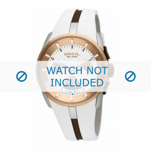 Horlogeband Breil BW0428 Rubber Wit 26mm