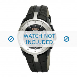 Breil horlogeband BW0435 Leder Zwart