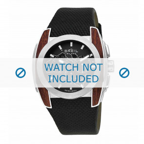 Horlogeband Breil BW0506 Rubber Zwart 28mm